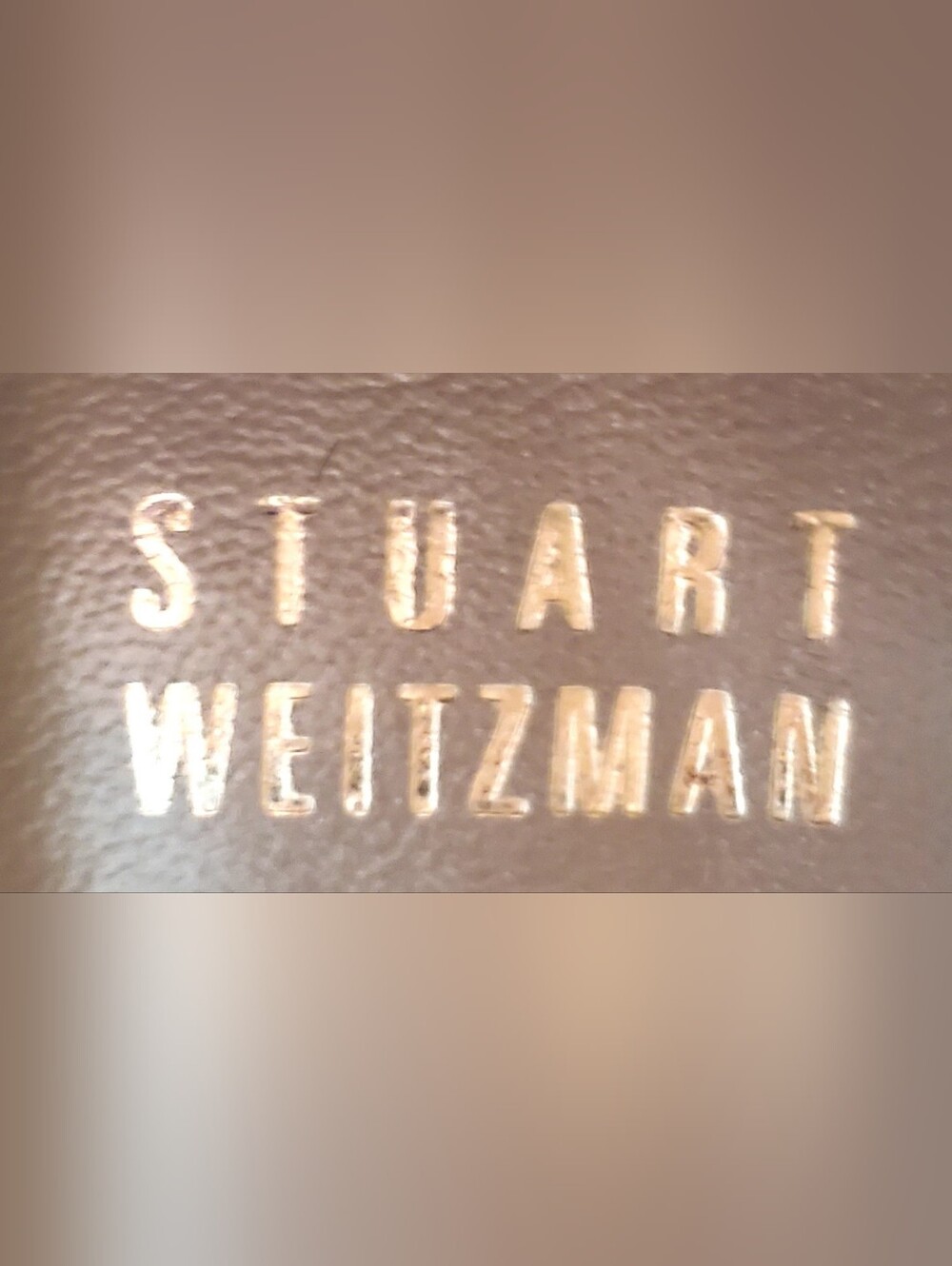 Stuart Weitzman Nude (Champahne Gold) Leather Pointed-Toe Pumps - Picture 2 of 13